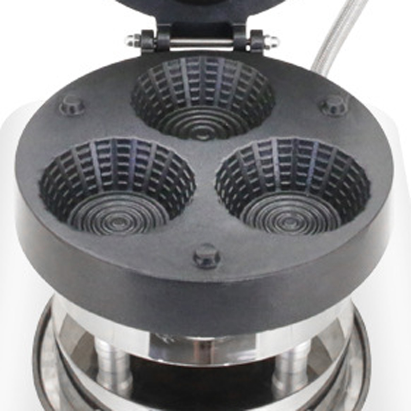 Waffle Cone Maker - Ticari Üç Delikli Dondurma Külahı Yapma