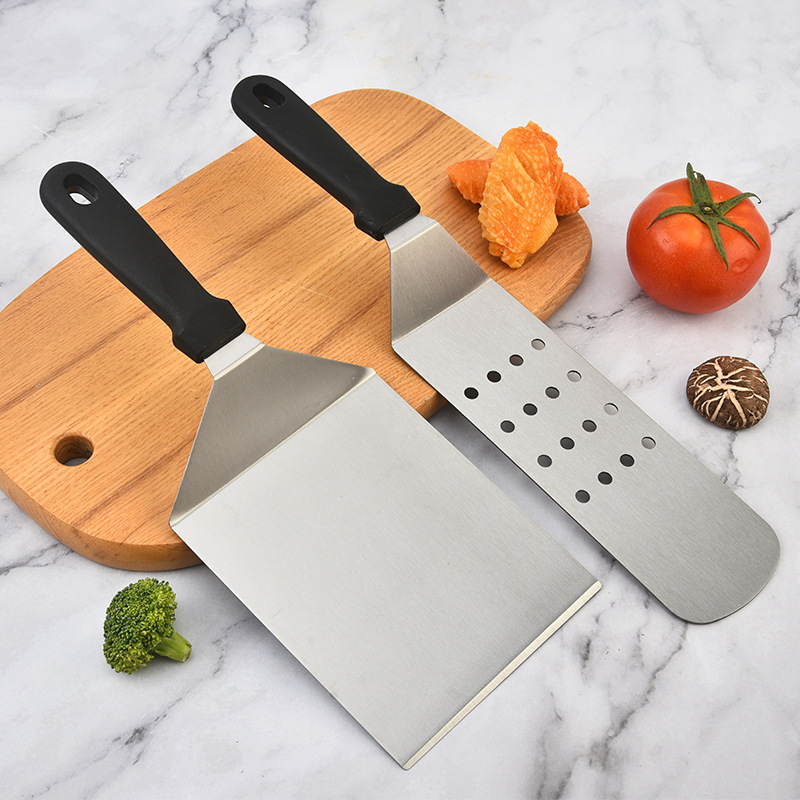 Okonomiyaki Spatula - Mutfak Paslanmaz Çelik Kazıyıcı Pişirme Spatula