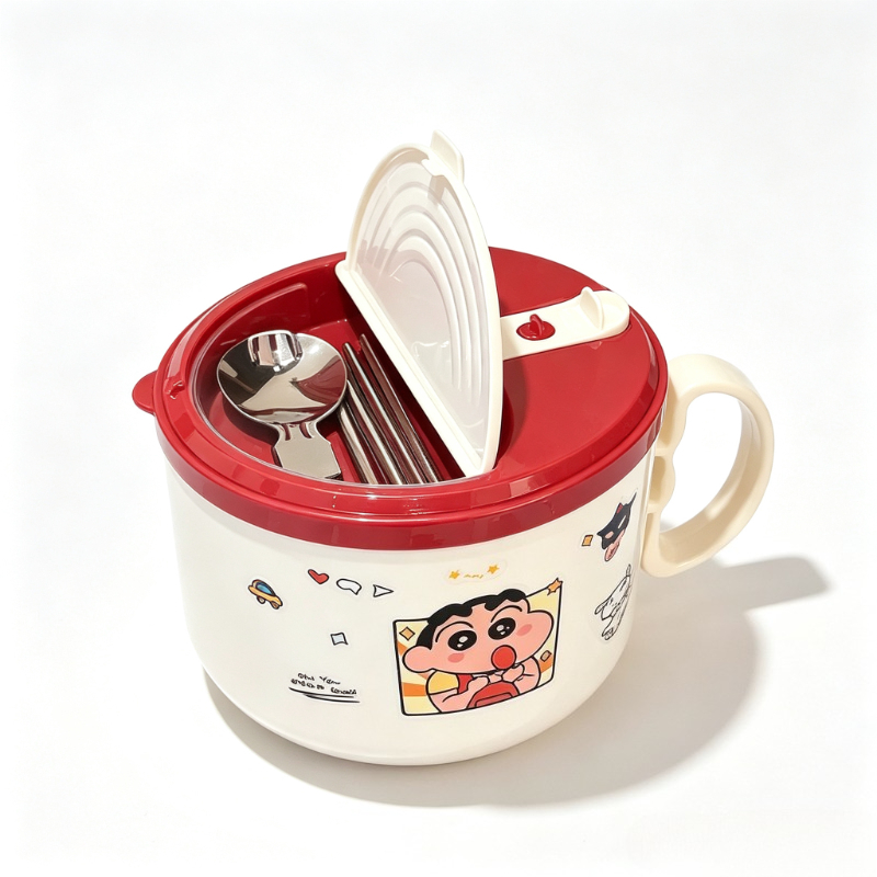 Dim Sum Basket - Crayon Shin-chan Karikatür Hazır Erişte Kasesi