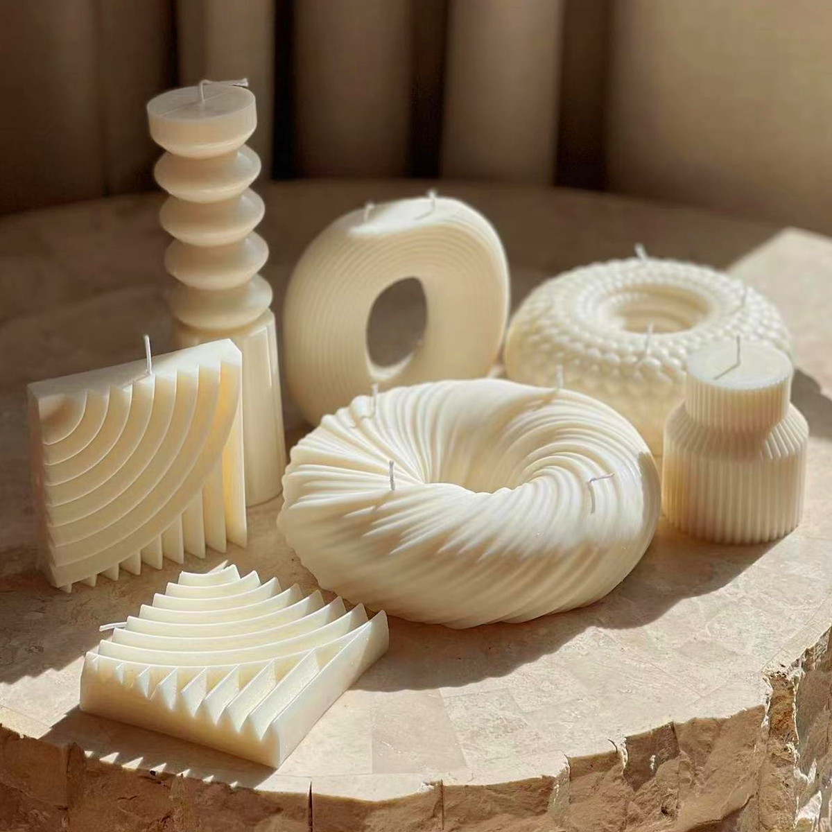 Donut Mold Silicone - Büyük Donut şekli silikon mum kalıp