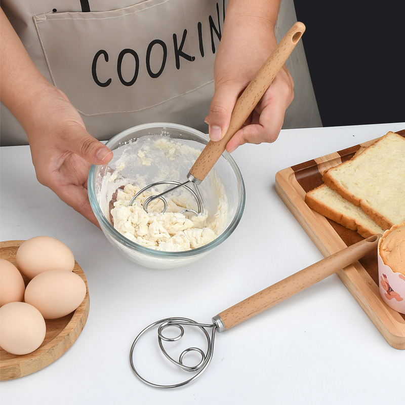 Danish Pancake Pan - 10 İnç Paslanmaz Çelik Hamur Çırpıcısı,
