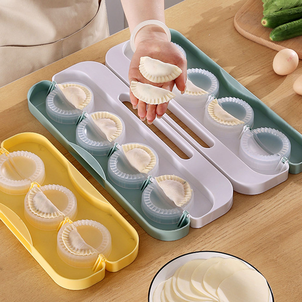 Dumpling Press Set - DIY Hamur Makinesi 8-Izgara Basın Mantı