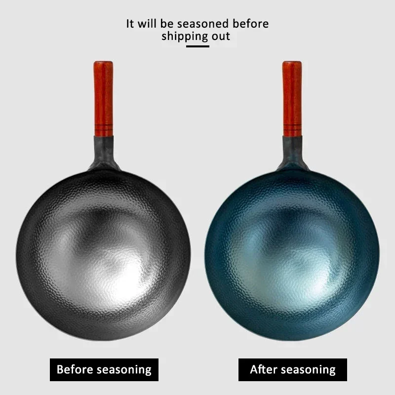 Cast Iron Corn - Geleneksel El Yapımı Demir Wok Gerçek