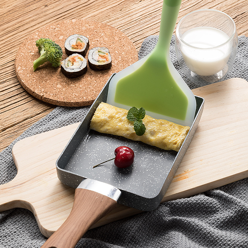 Mini Pancake Griddle - Kızartma tavası Tamagoyaki Omlet Siyah yapışmaz