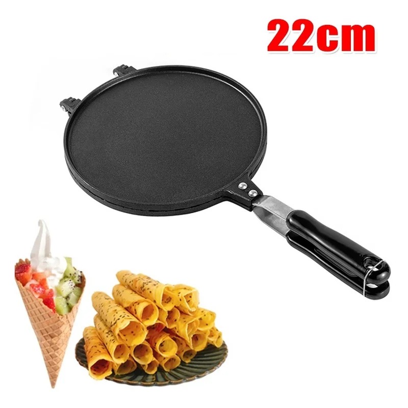 Egg Waffle Pan - 22 cm Yapışmaz Yumurta Rulo Waffle