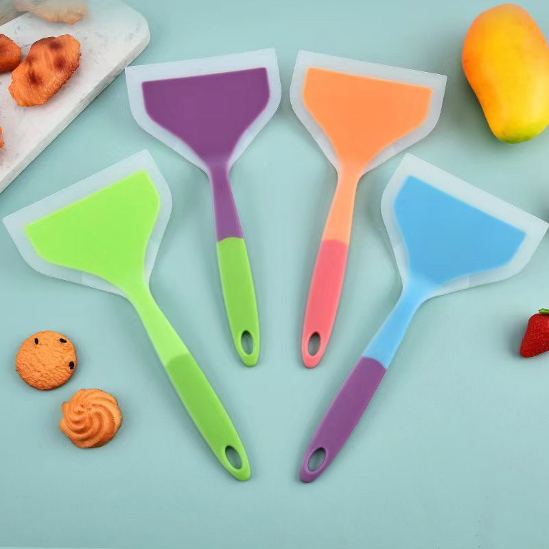 Okonomiyaki Spatula - Silikon Gözleme Spatula Yapışmaz Tava Spatula