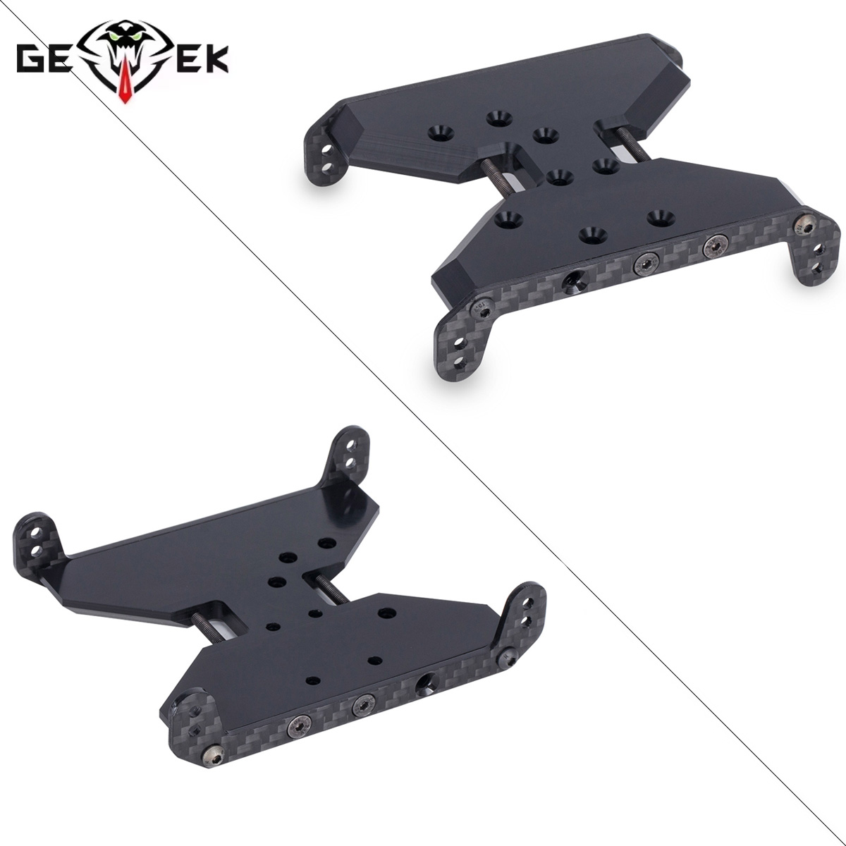 Crepe Pan Carbon - Karbon Fiber Şasi Kızak Plakası Delrin