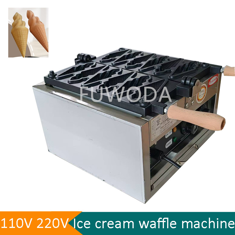 Waffle Cone Maker - Elektrikli Dondurma Külahı Yapma Makinesi 6'lı