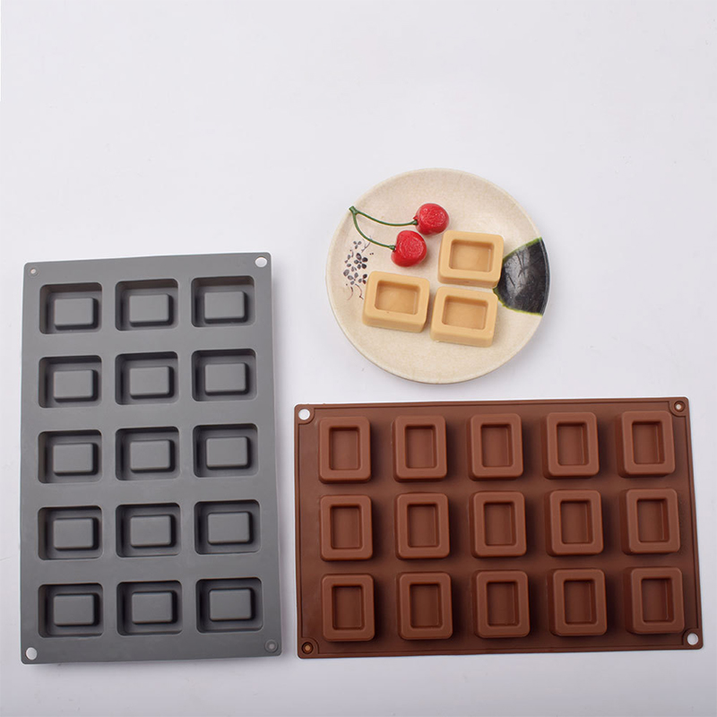 Donut Mold Silicone - Kare Donut Silikon Kek Kalıbı Pişirme