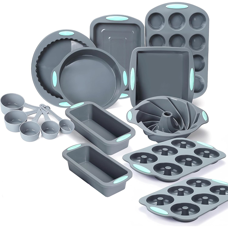 Donut Mold Silicone - Silikon Yivli Kek Tavaları Yapışmaz Mutfak