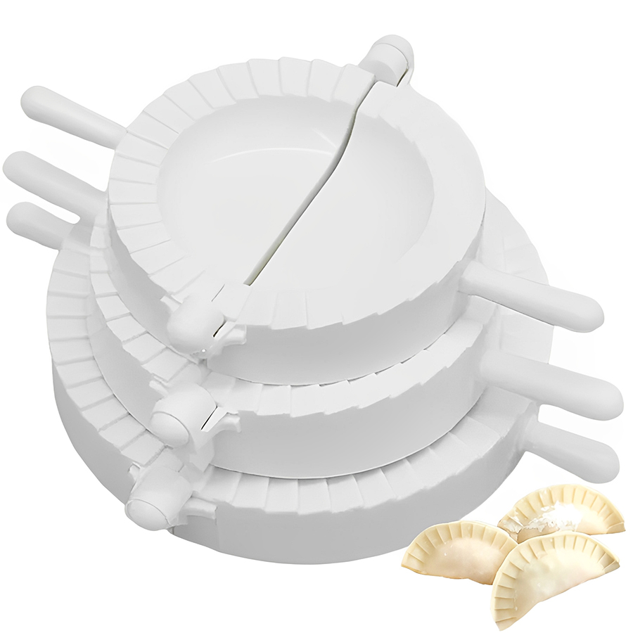Dumpling Press Set - 3 adet/takım 7-10 cm Plastik Hamur