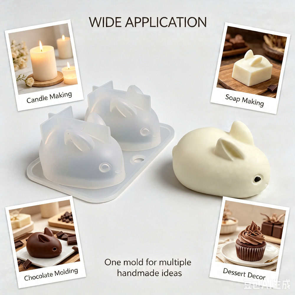 3D Mini Tavşan silikon kalıp G - Bunny Cake Mold incelemesi ve fiyatı