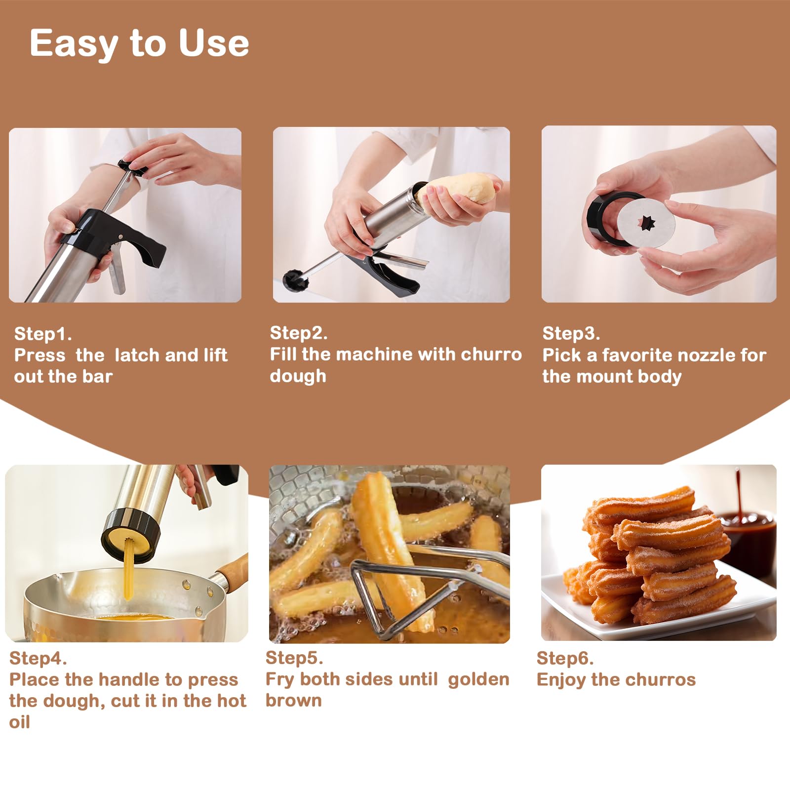 Geleneksel Churro Maker Makine - Churros Maker Gun incelemesi ve fiyatı
