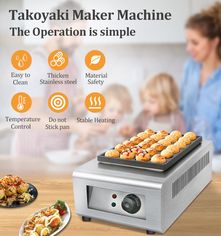 Ticari Büyük Güçlü Elektrikli  - Takoyaki Grill Plate incelemesi ve fiyatı