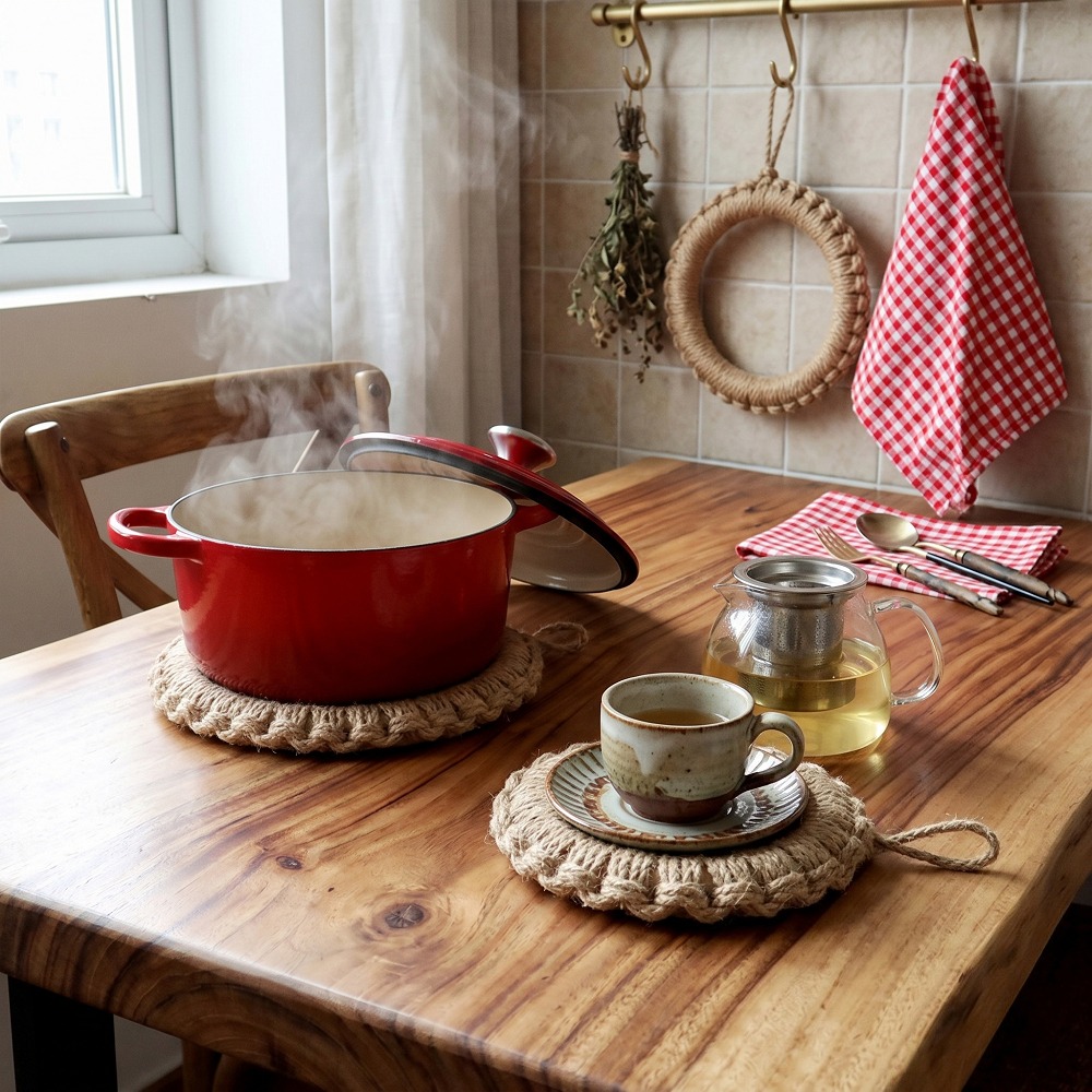 2 adet rustik jüt dokuma trive - Cast Iron Corn incelemesi ve fiyatı