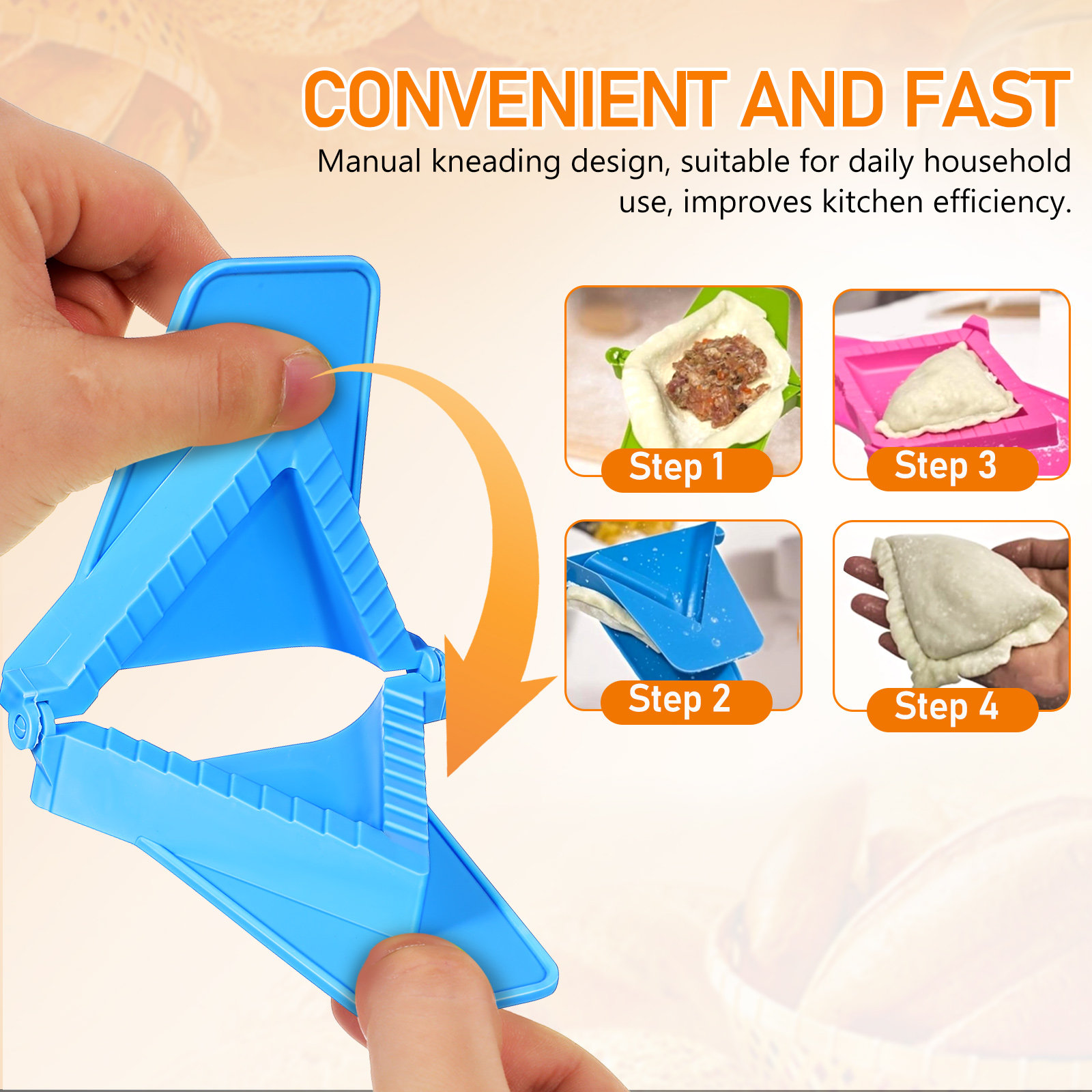 3 Parça Mantı Kalıbı Plastik S - Dumpling Press Set incelemesi ve fiyatı