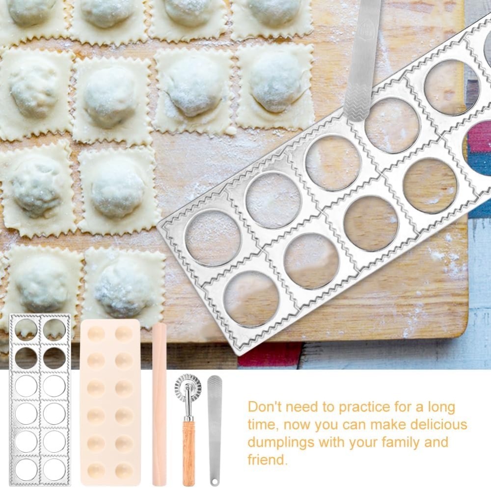 12 Delikli Ravioli Kalıp Seti, - Dumpling Press Set incelemesi ve fiyatı