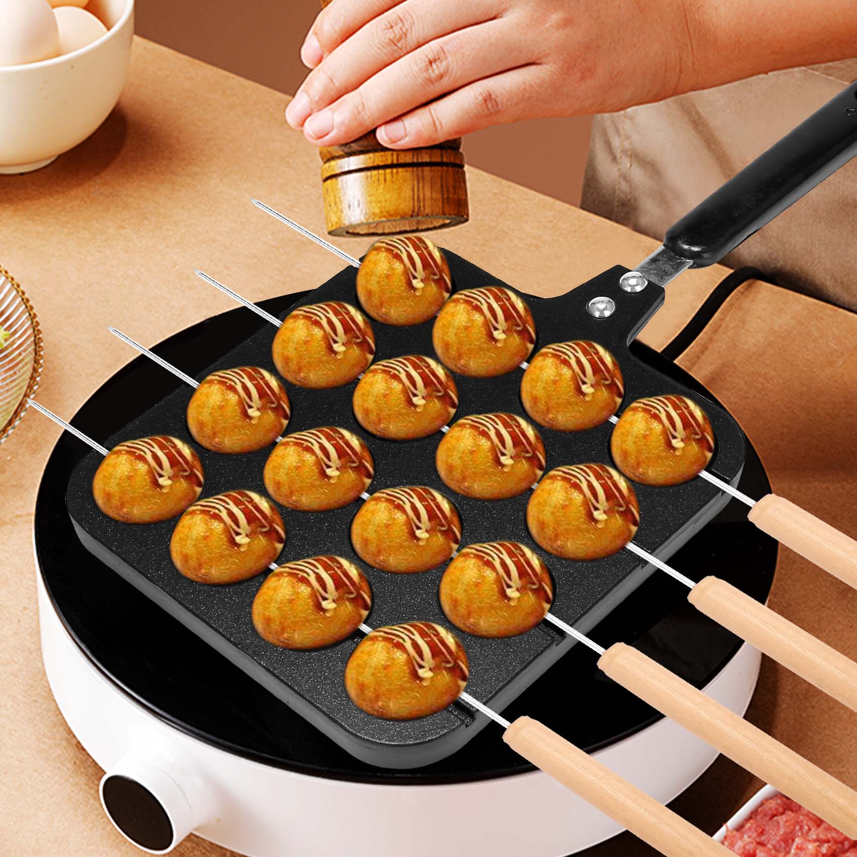 F-T 16 Delik Alüminyum Takoyak - Takoyaki Grill Plate incelemesi ve fiyatı