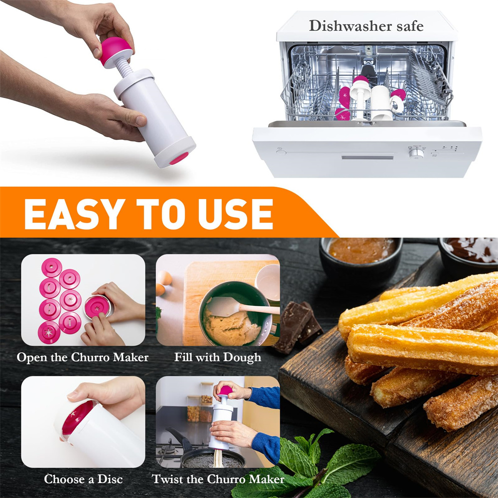 DIY manuel kurabiye kalıbı Mak - Churros Maker Gun incelemesi ve fiyatı