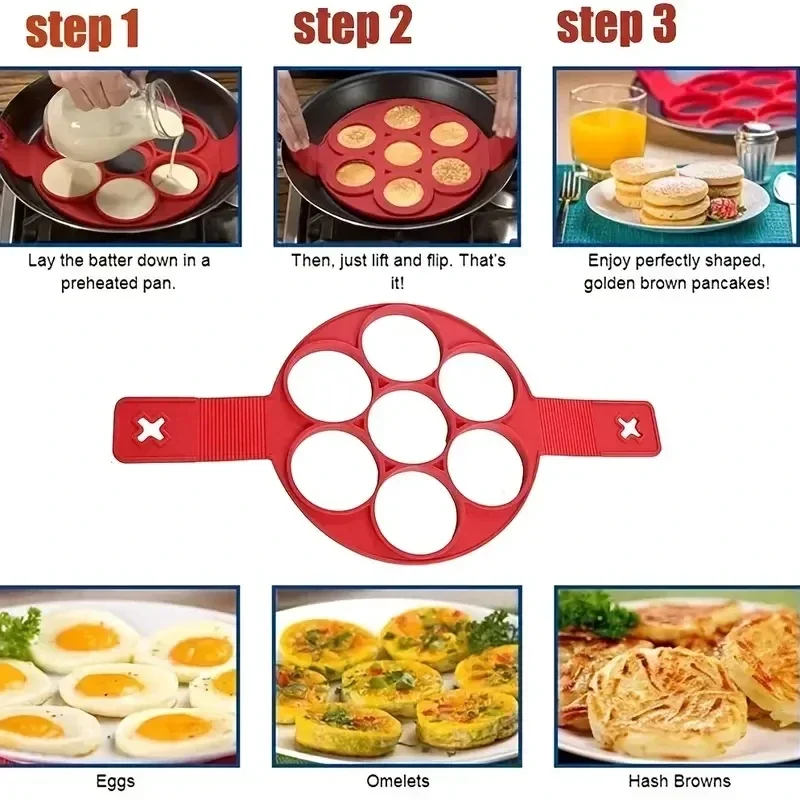 Silikon 7 delikli Dairesel kız - Egg Waffle Pan incelemesi ve fiyatı