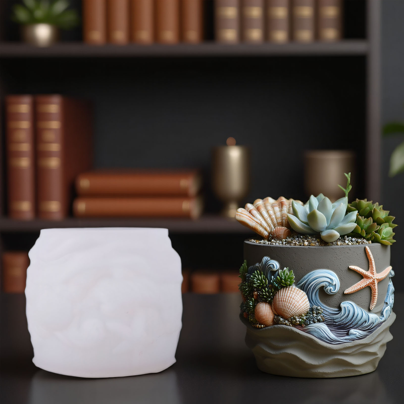 Deniz Yaşamı Rölyefli Sukulent - Potsticker Mold incelemesi ve fiyatı