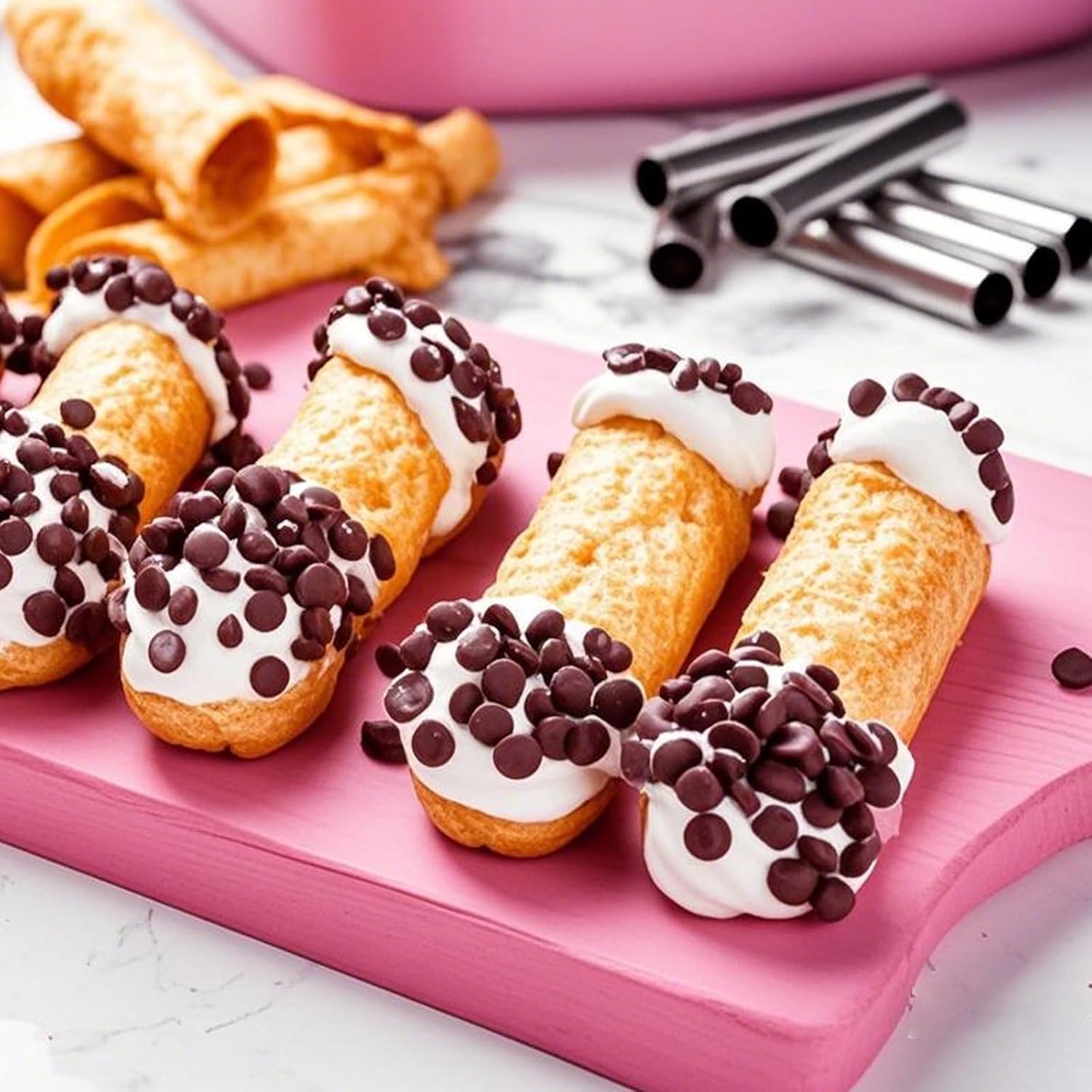 10/20 adet Cannoli Tüpü, Gıda  - Danish Pancake Pan incelemesi ve fiyatı